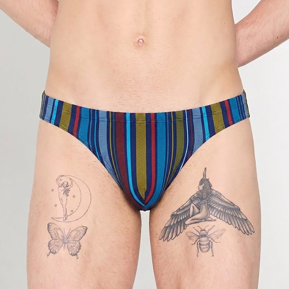 HOM Marni Swim Micro Brief Multicolor Stripes
