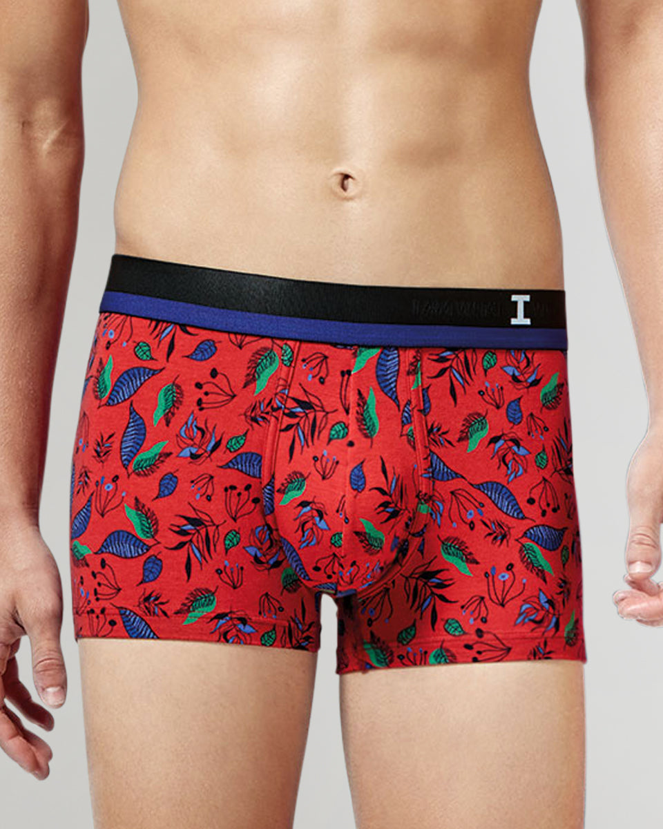 Impetus Multi Leaf Print Trunk Impetus Multi Leaf Print Trunk Red