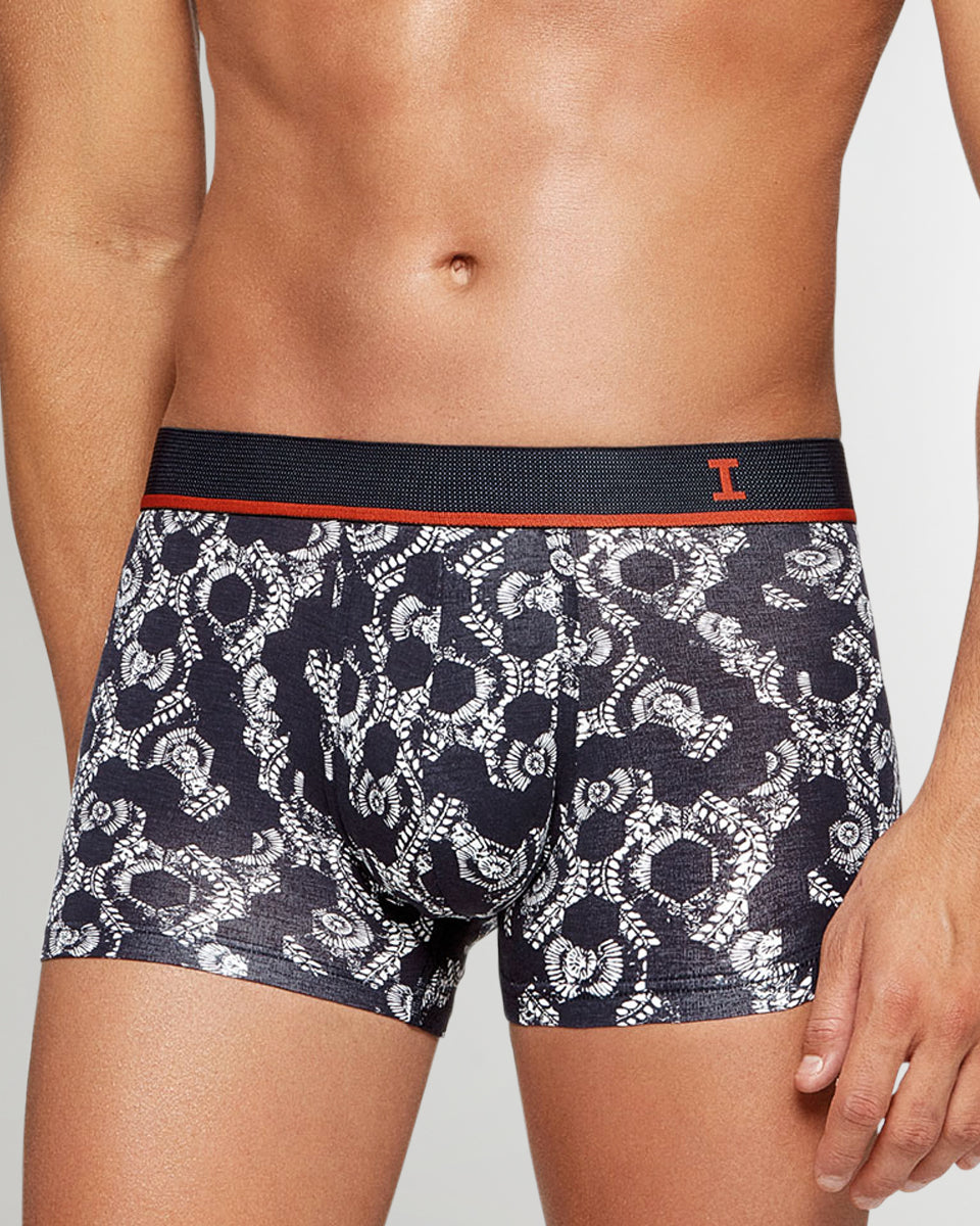 Impetus Abstract Geo Print Trunk Impetus Abstract Geo Print Trunk Black