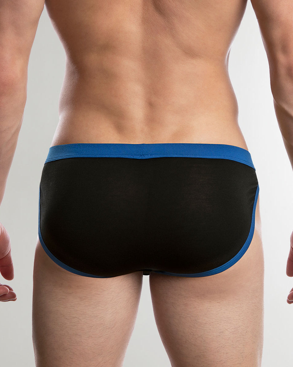 Jack Adams Modal Muscle Sport Cut Brief Black-royal