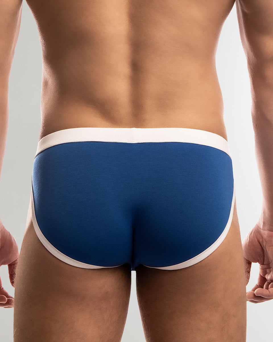Jack Adams Modal Muscle Sport Cut Brief Klein-royal-white