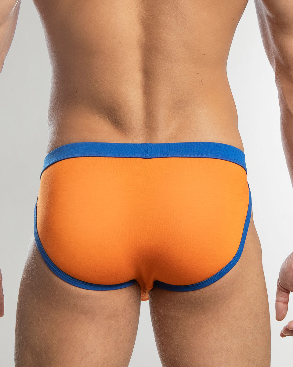 Jack Adams Modal Muscle Sport Cut Brief Orange-royal