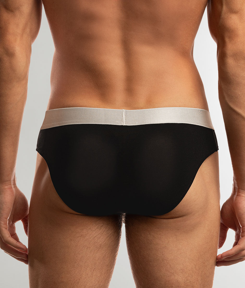 Jack Adams Natural Fit Modal Brief Black