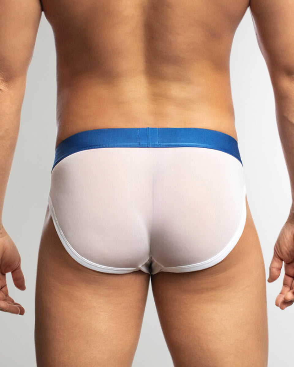 Jack Adams All Over Mesh Brief White