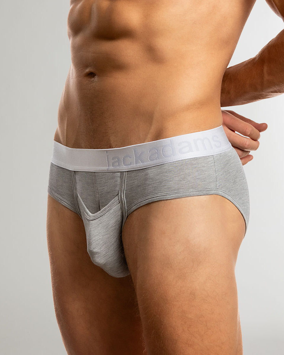 Jack Adams Zen Modal Brief Heather-grey