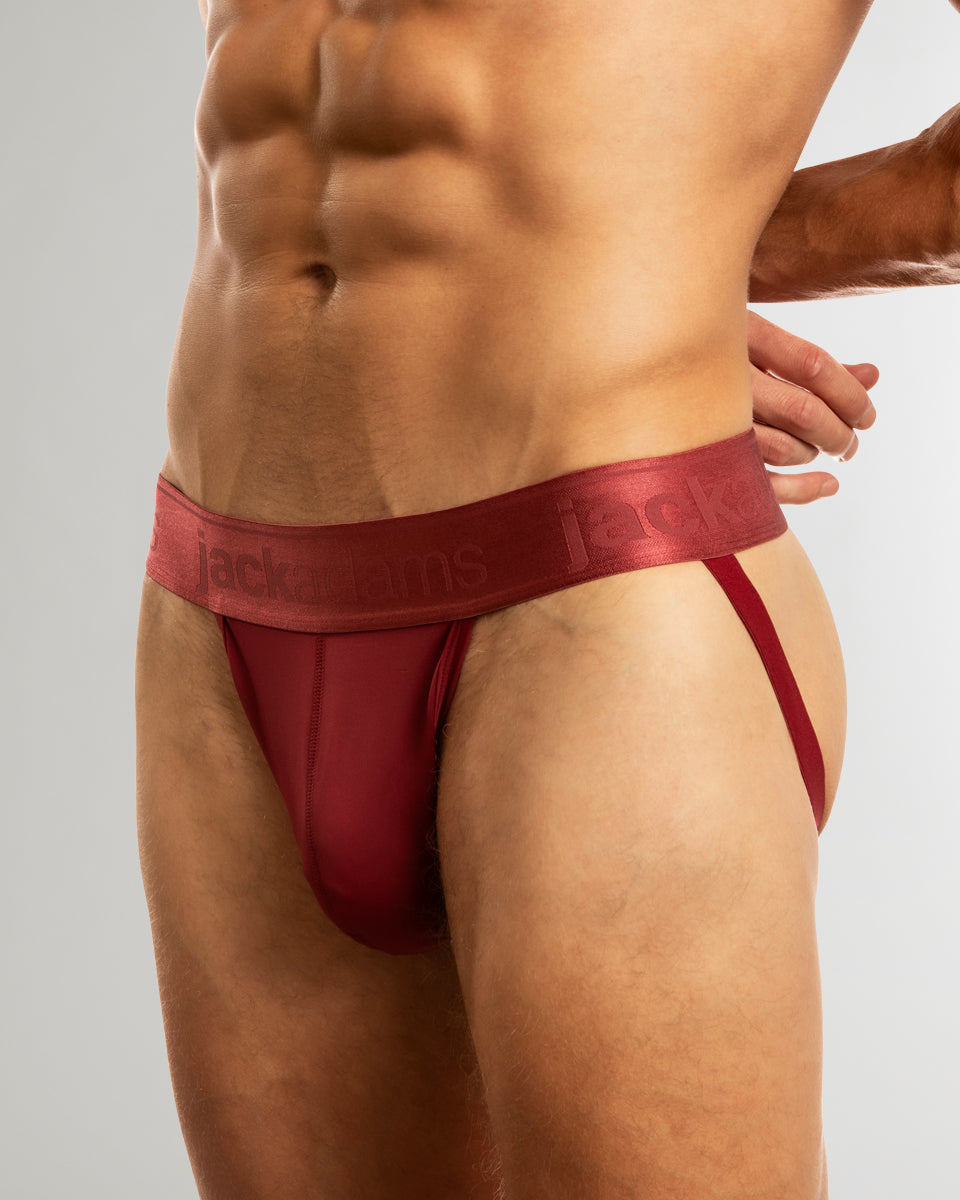 Jack Adams Monochrome Mesh Jockstrap Tibetan-red