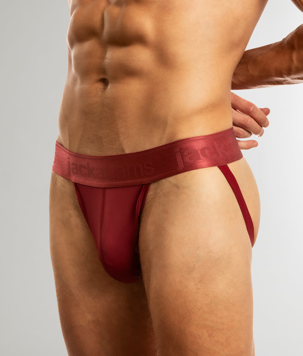 Jack Adams Monochrome Mesh Jockstrap Tibetan-red
