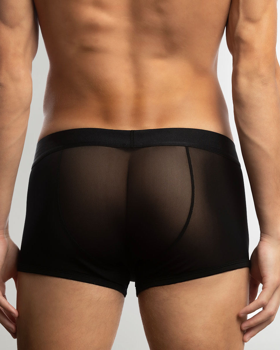 Jack Adams All Over Mesh Trunk Black