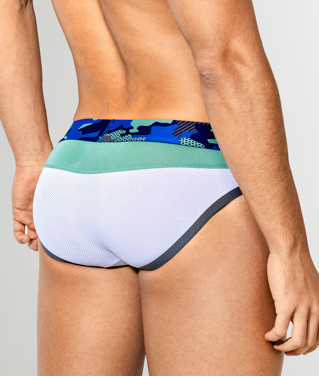JAM Army Brief White-green