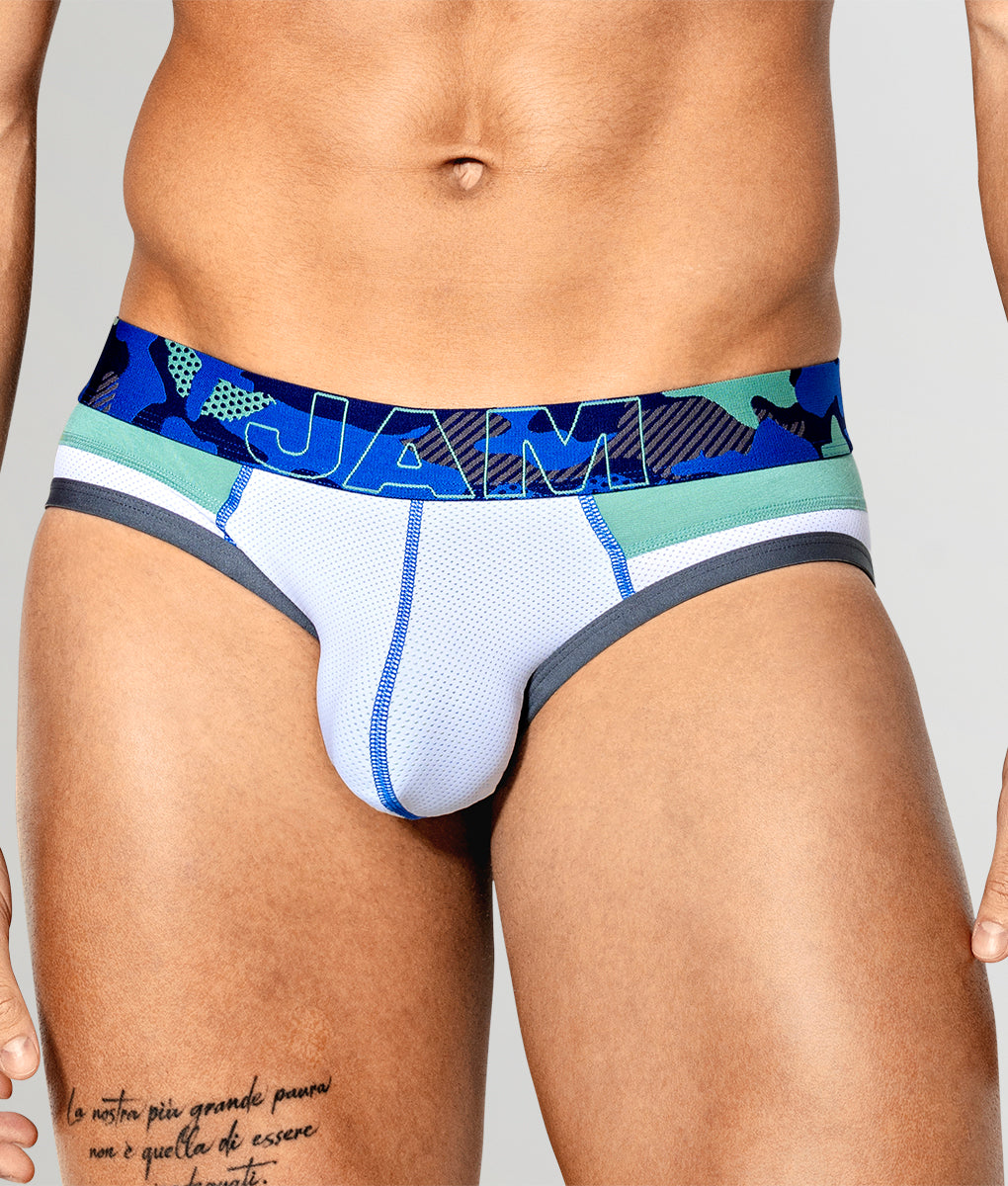 JAM Army Brief White-green