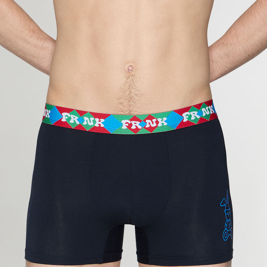 John Frank Modal Hype Trunk Navy-printed