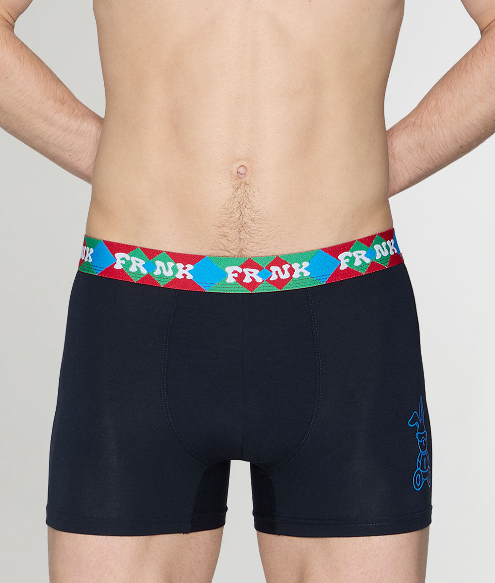 John Frank Modal Hype Trunk Navy-printed