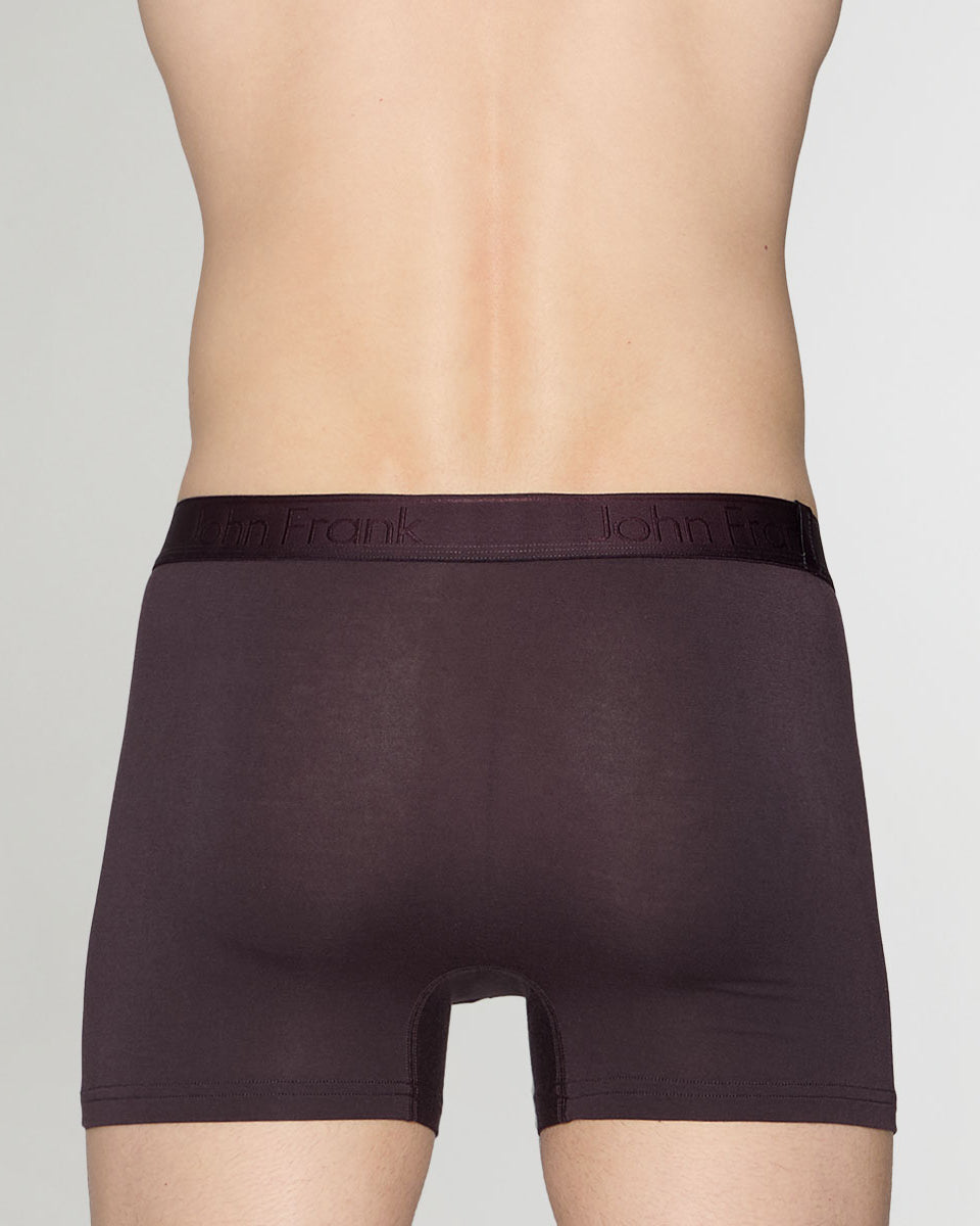 John Frank Natural Modal Trunk Dark-purple