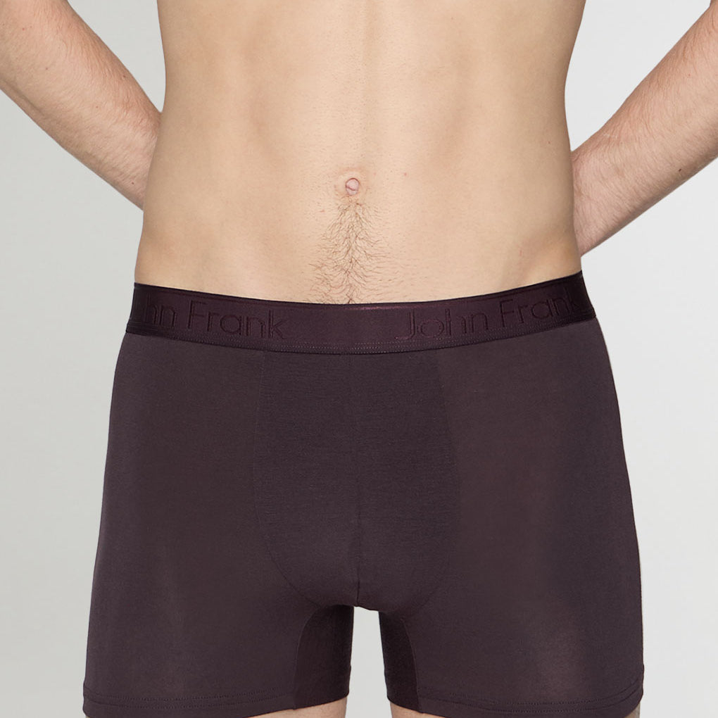 John Frank Natural Modal Trunk Dark-purple