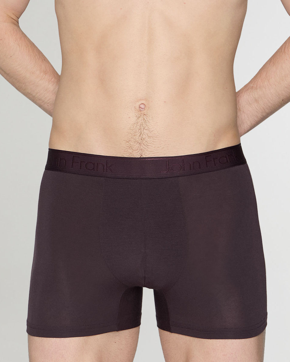 John Frank Natural Modal Trunk Dark-purple