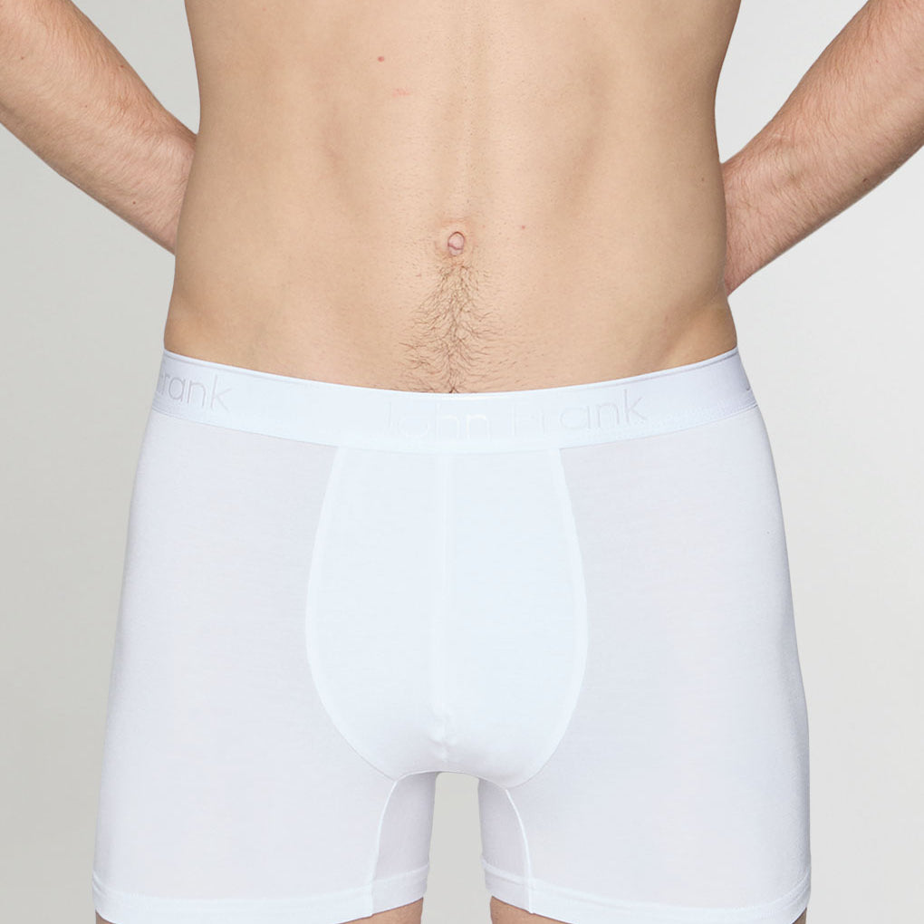John Frank Natural Modal Trunk White