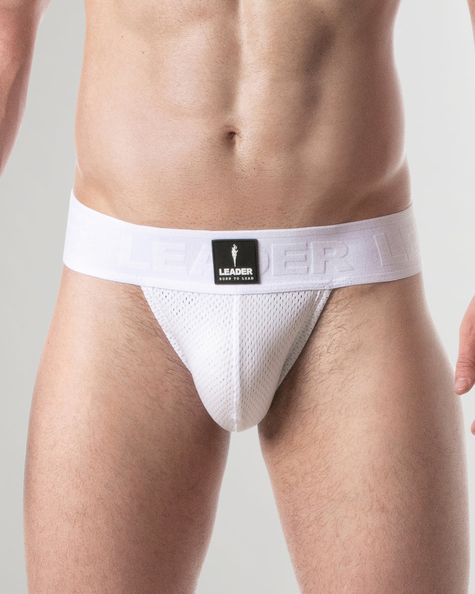 Leader Sports Mesh Jockstrap Leader Sports Mesh Jockstrap White