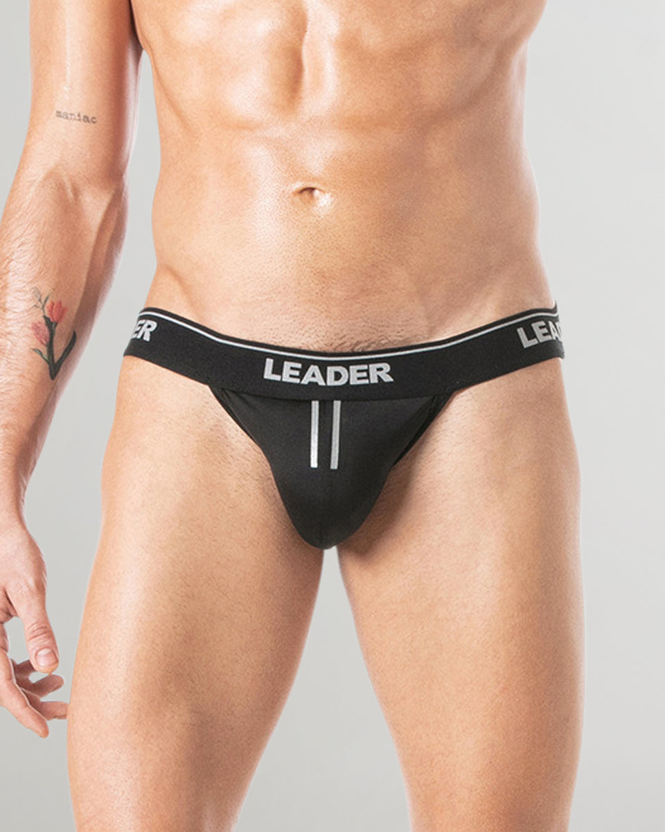 Leader Sports Jockstrap Black