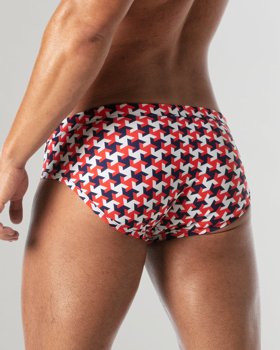 Leader Hamptons Swim Brief Red