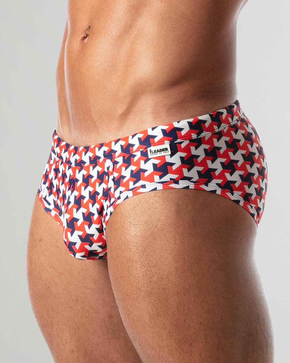 Leader Hamptons Swim Brief Red