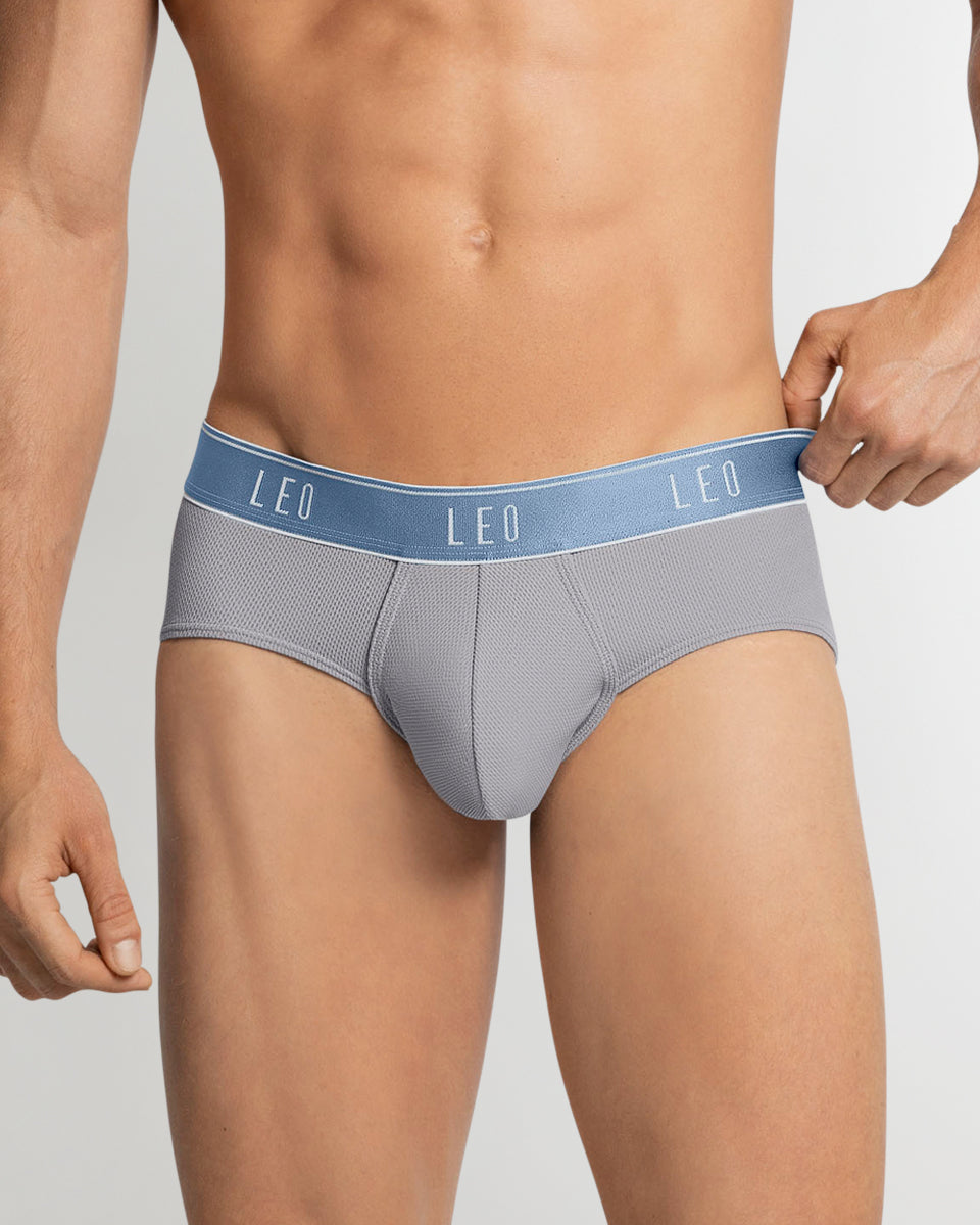 Leonisa Ultra-Light Brief Grey-blue
