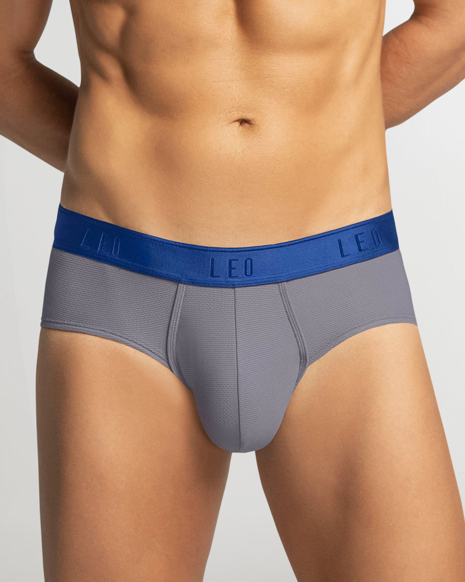 Leonisa Ultra-Light Brief Light-grey-blue-waistband