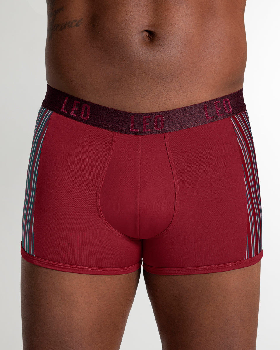 LEO Perfect Fit w/ Contrast Details Trunk Wine