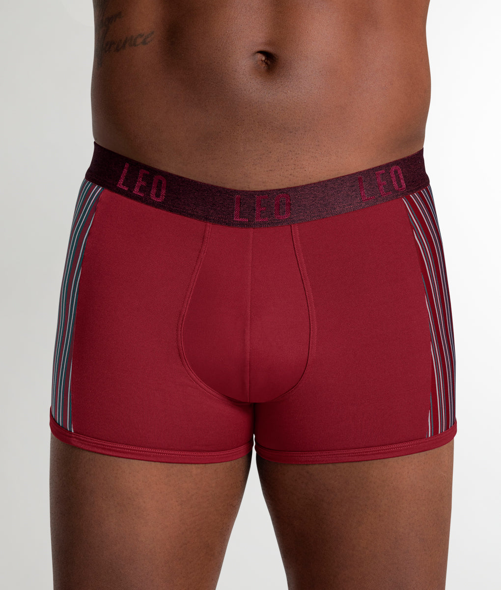 LEO Perfect Fit w/ Contrast Details Trunk Wine