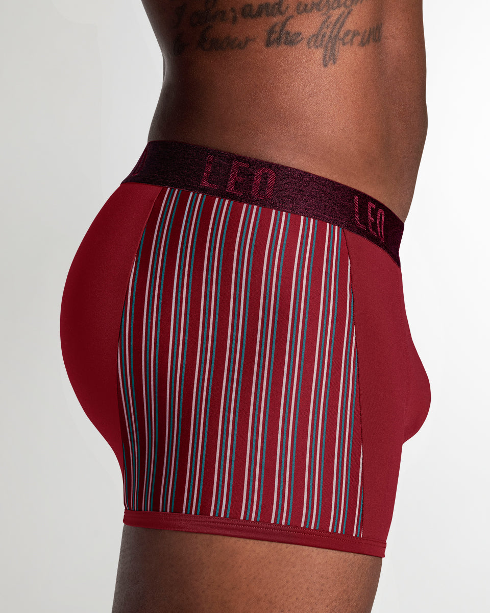 LEO Perfect Fit w/ Contrast Details Trunk Wine