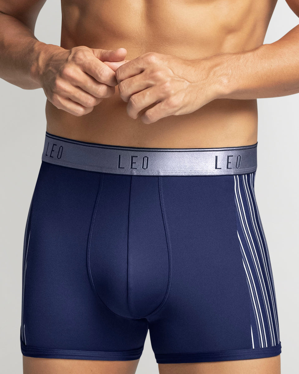 LEO Perfect Fit w/ Contrast Details Trunk Blue