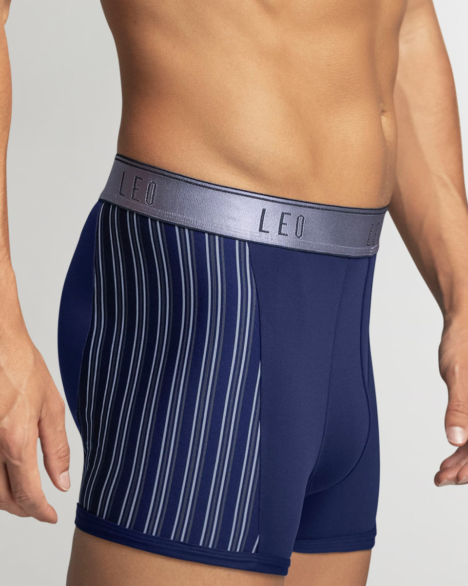 LEO Perfect Fit w/ Contrast Details Trunk Blue