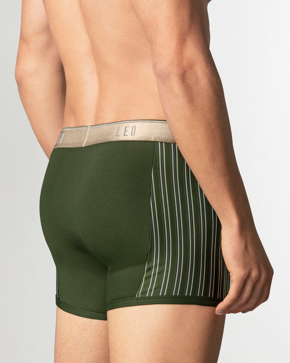 LEO Perfect Fit w/ Contrast Details Trunk Green