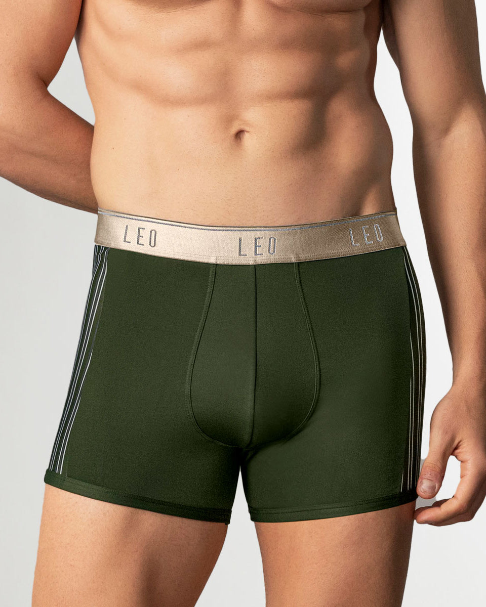 LEO Perfect Fit w/ Contrast Details Trunk Green