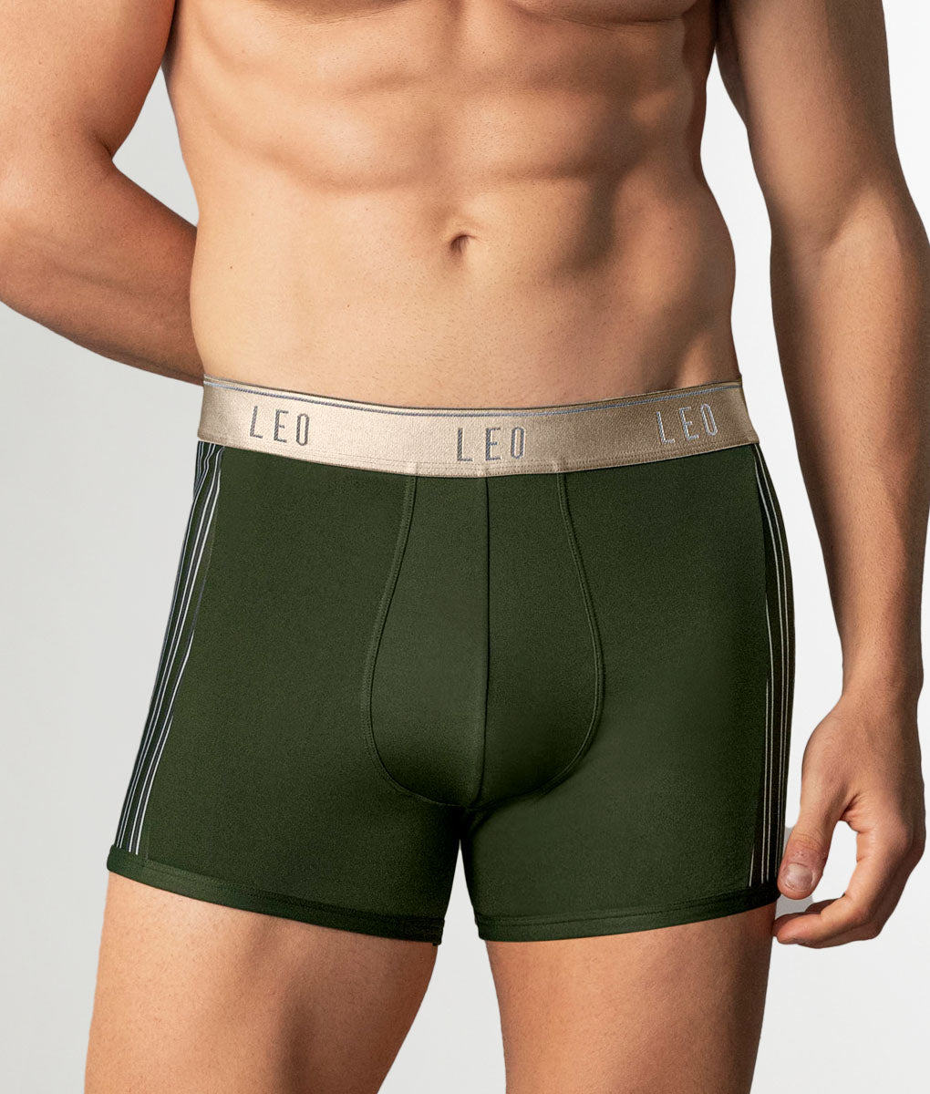 LEO Perfect Fit w/ Contrast Details Trunk Green