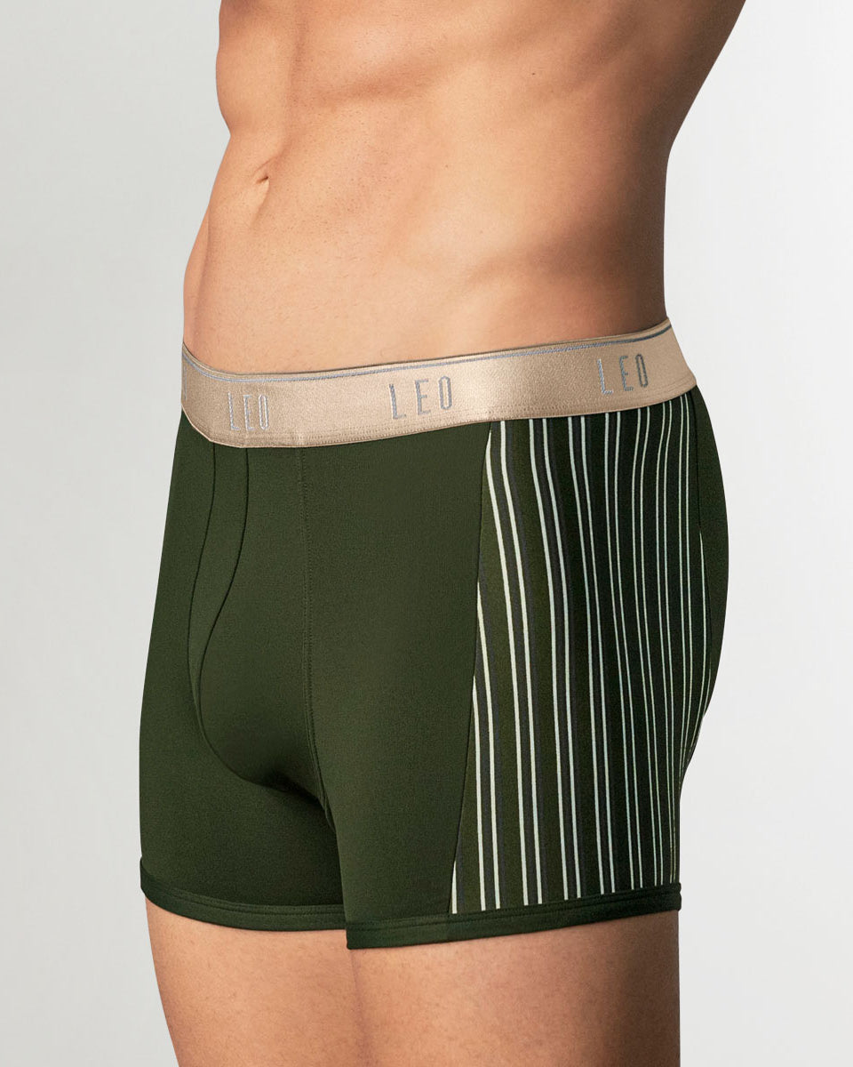 LEO Perfect Fit w/ Contrast Details Trunk Green