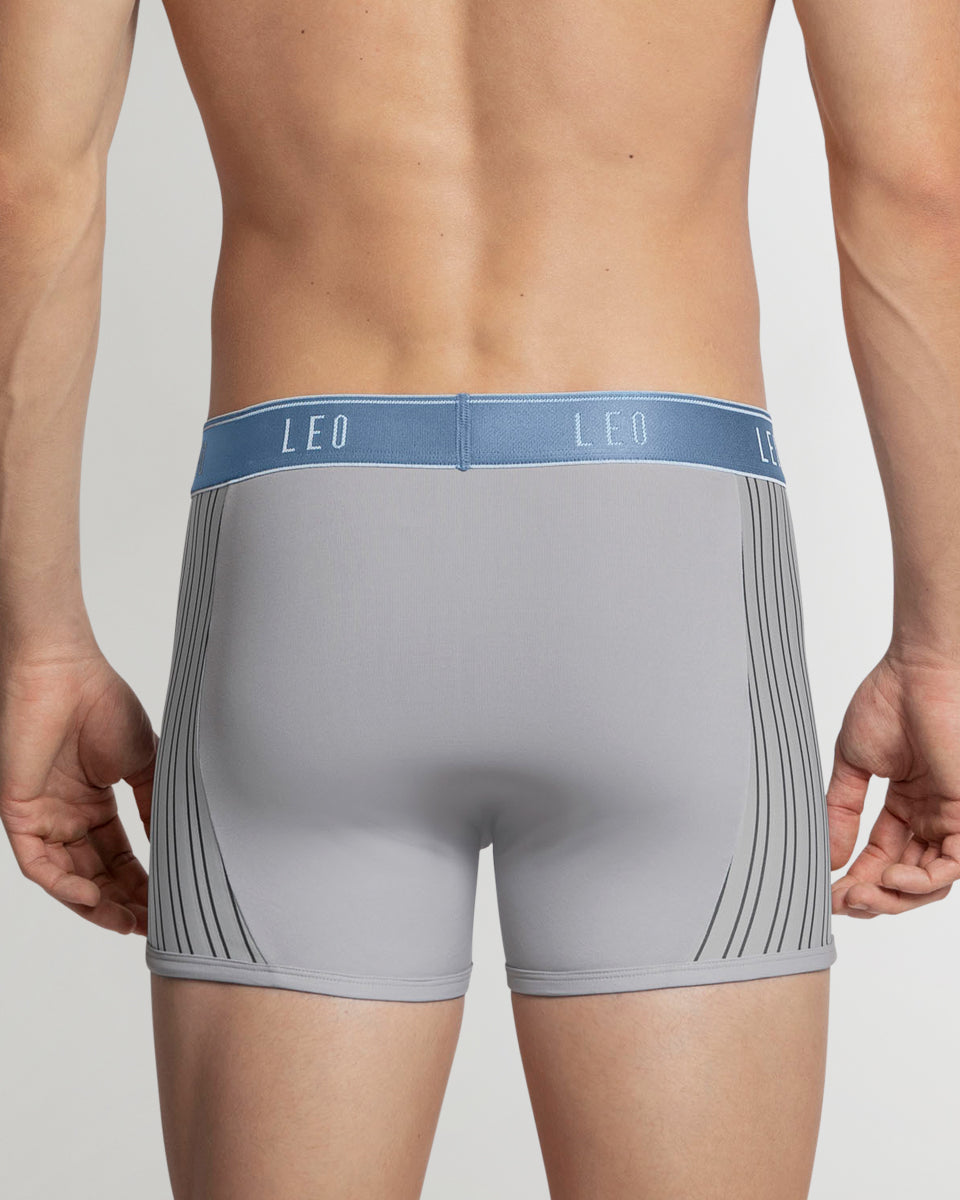 LEO Perfect Fit w/ Contrast Details Trunk Grey-blue
