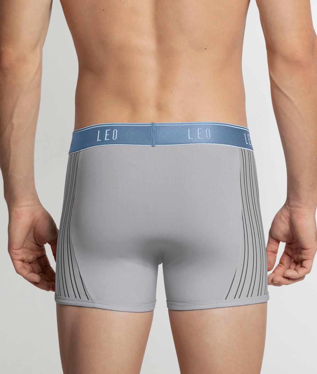 LEO Perfect Fit w/ Contrast Details Trunk Grey-blue