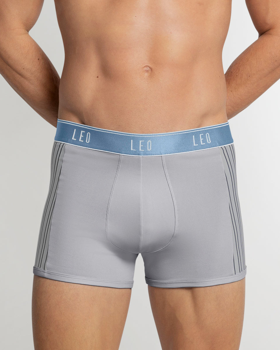 LEO Perfect Fit w/ Contrast Details Trunk Grey-blue
