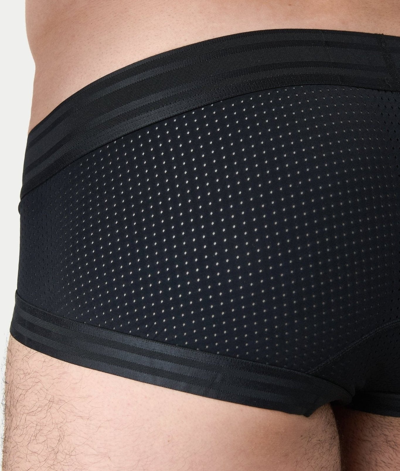 Awry Lift Brief Black — rear view showing built-in jockstrap strap system and lift construction