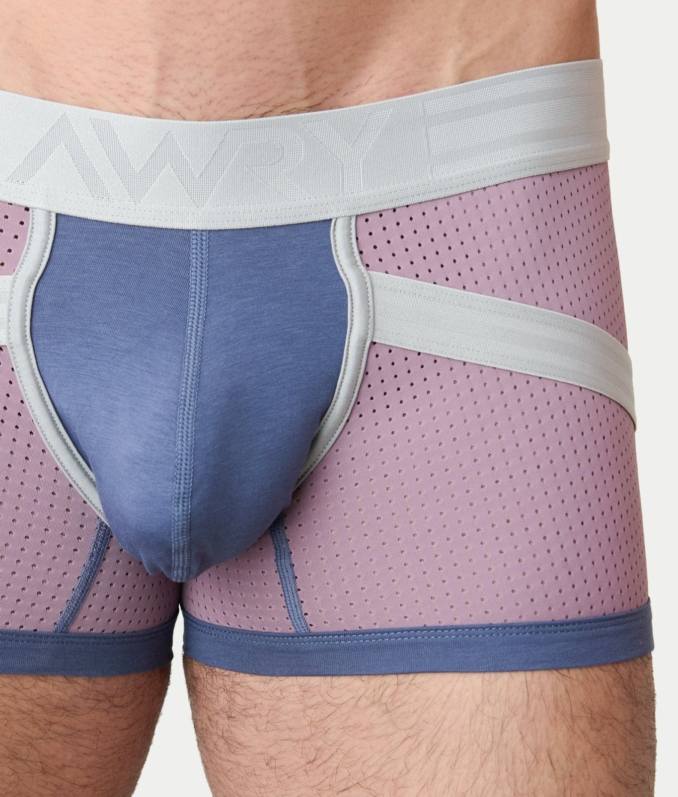 Awry Lift Trunk Lavender Haze - breathable 4-way stretch mesh fabric detail, rear view