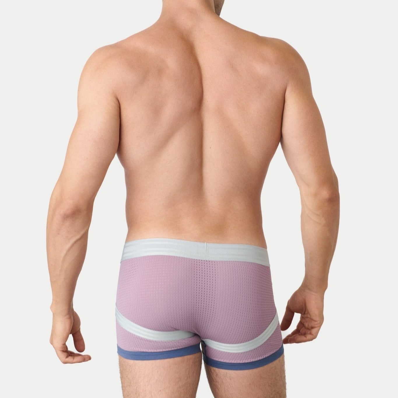 Awry Lift Trunk Lavender Haze - men's lift trunk full body view on model