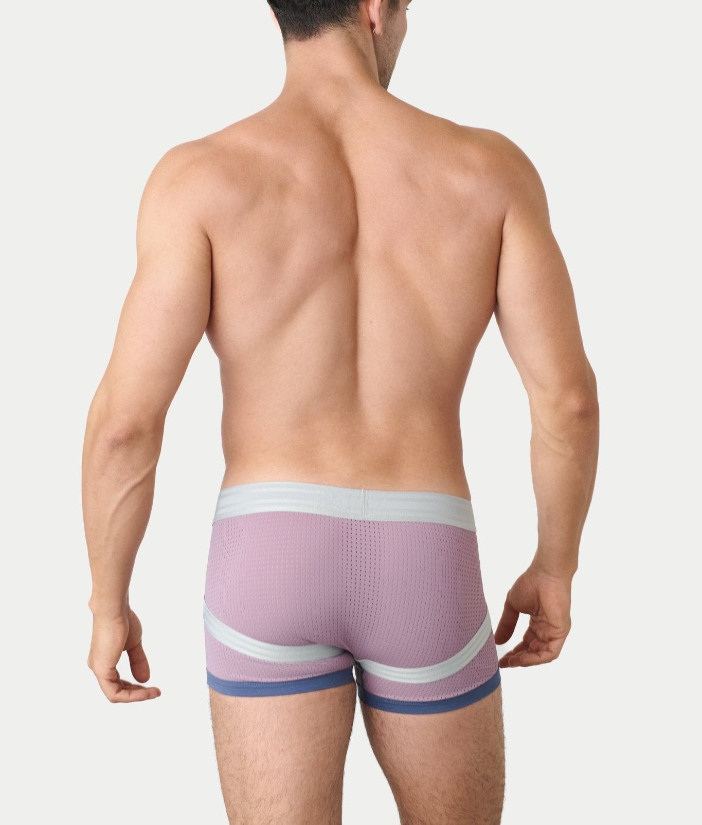 Awry Lift Trunk Lavender Haze - men's lift trunk full body view on model