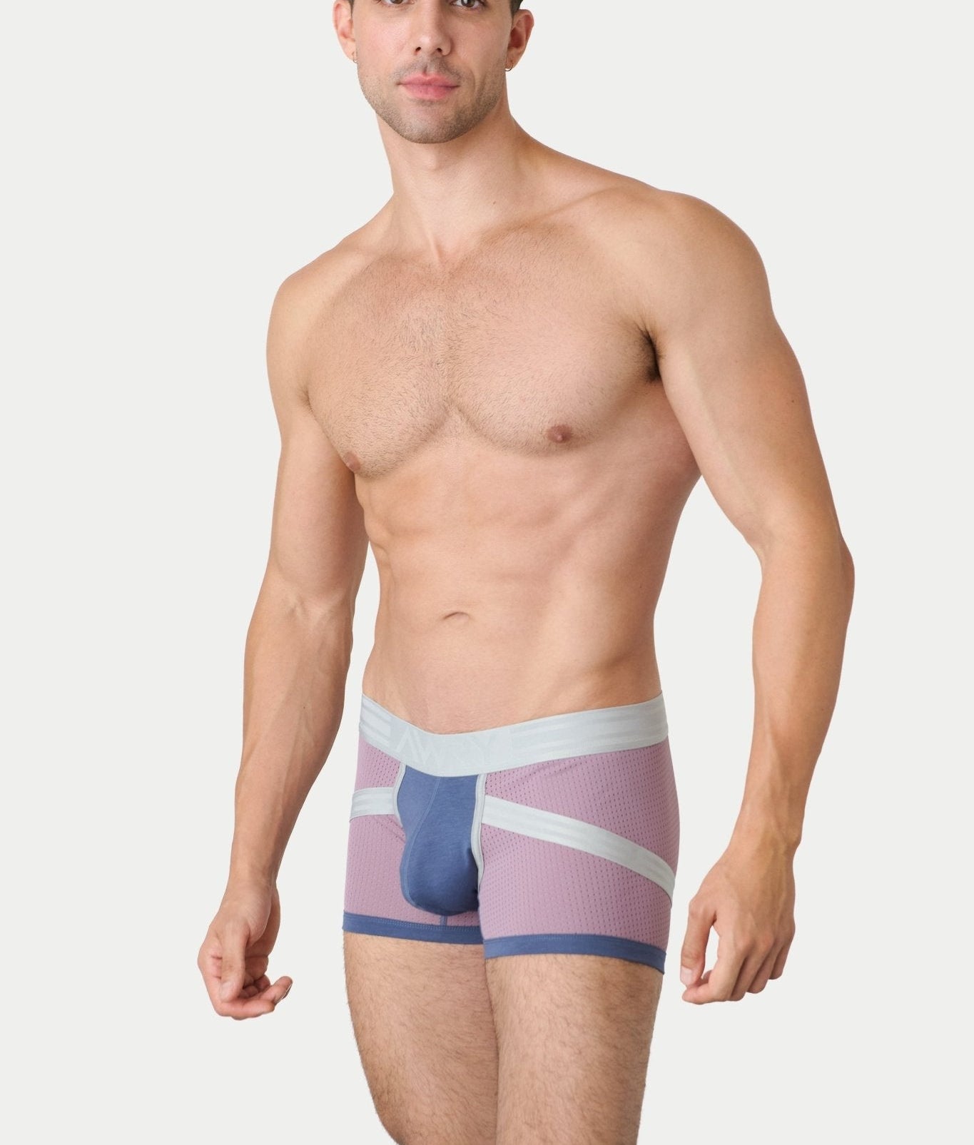 Awry Lift Trunk Lavender Haze - 2-ply enhancing front pouch close-up detail