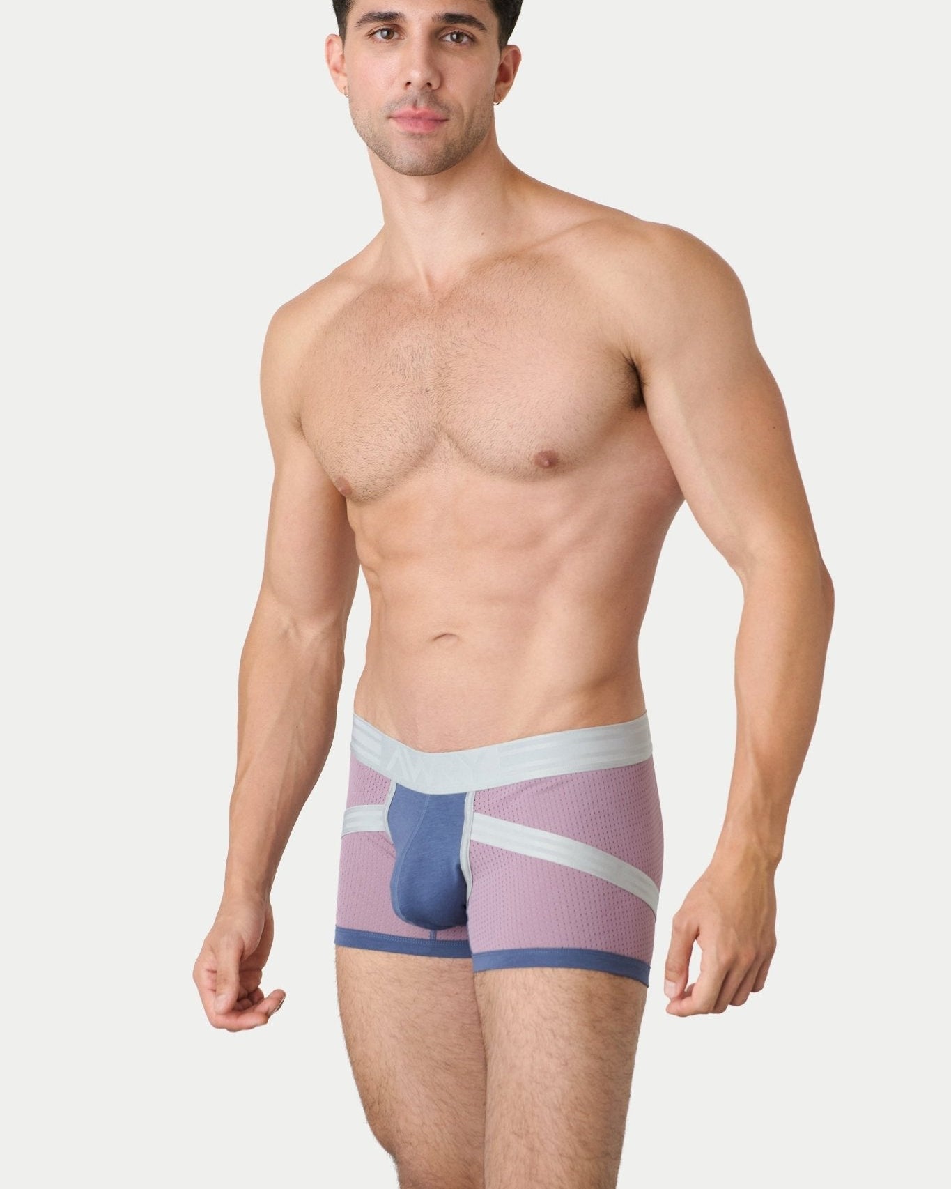 Awry Lift Trunk Lavender Haze - 2-ply enhancing front pouch close-up detail