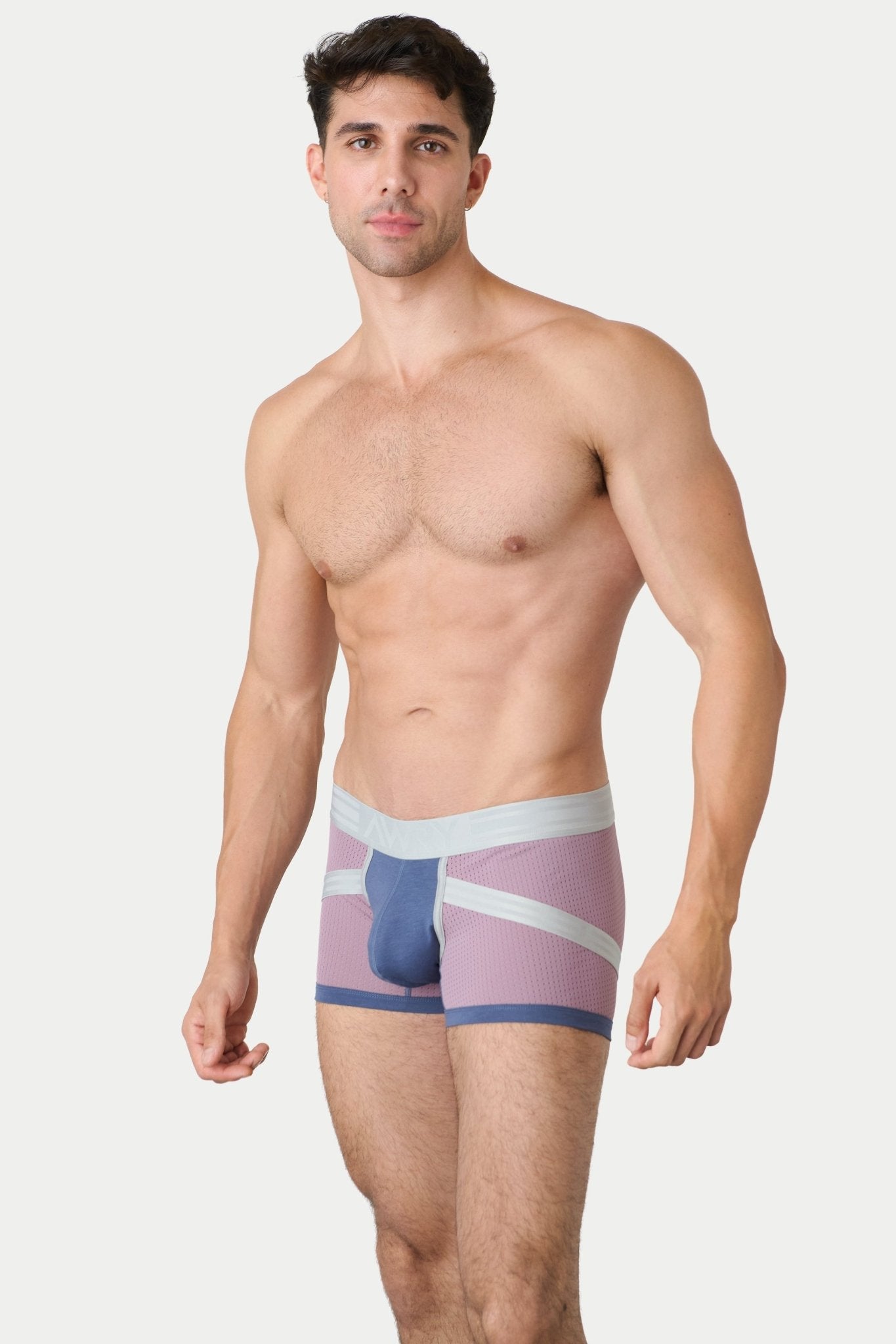 Awry Lift Trunk Lavender Haze - 2-ply enhancing front pouch close-up detail