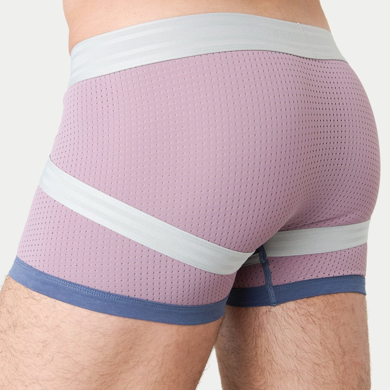 Awry Lift Trunk Lavender Haze - men's performance trunk underwear, side view