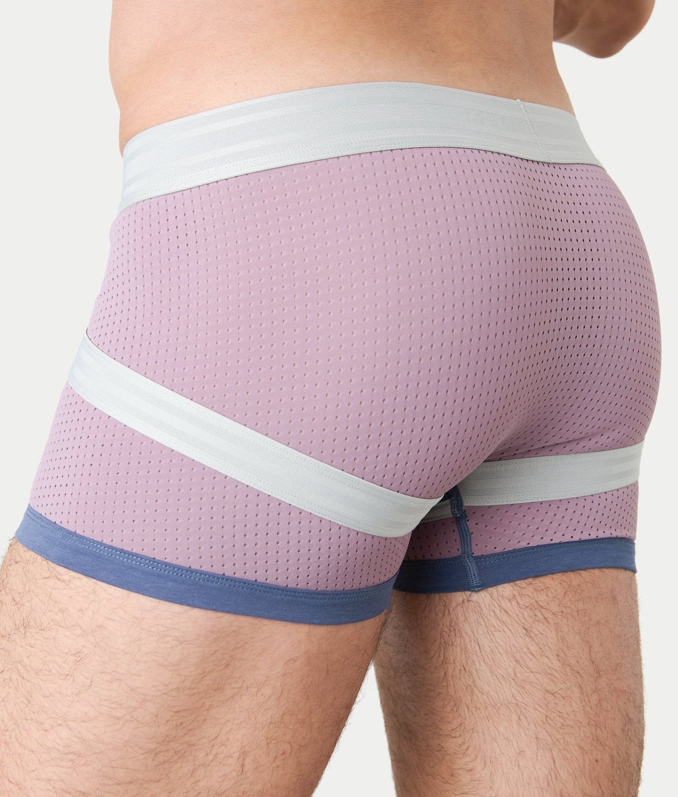 Awry Lift Trunk Lavender Haze - men's performance trunk underwear, side view