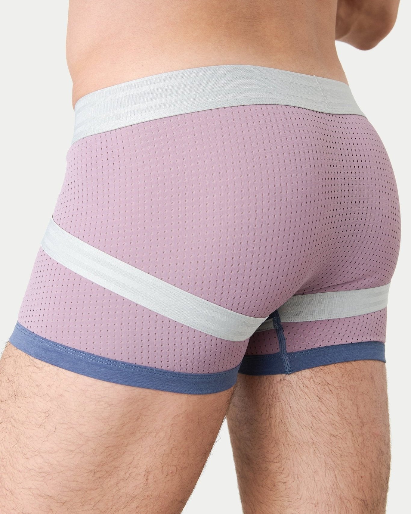 Awry Lift Trunk Lavender Haze - men's performance trunk underwear, side view