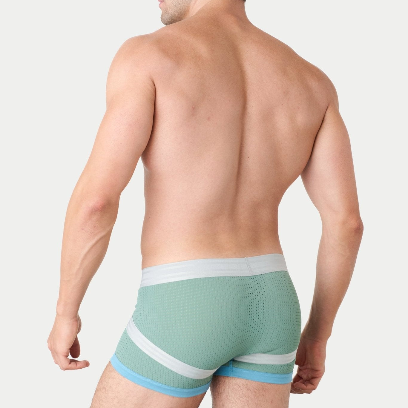 Awry Lift Trunk Sea Foam - men's performance trunk underwear, side view