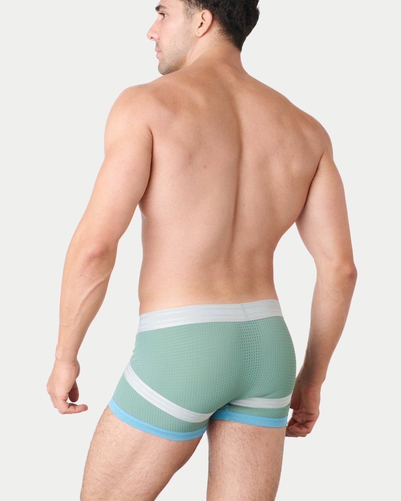 Awry Lift Trunk Sea Foam - men's performance trunk underwear, side view
